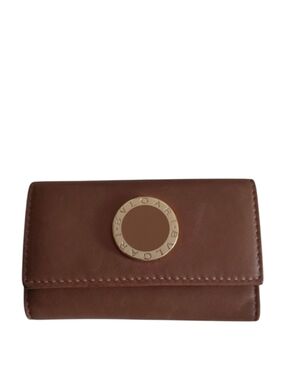 Bvlgari Tan Leather Key Holder